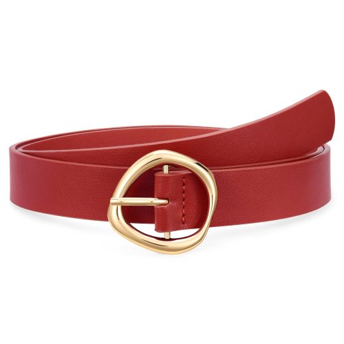 XZQTIVE Women's Faux Leather Belts with Gold Buckle, Fashion Casual Belt for Jeans Pants Dresses XZQTIVE Women's Faux Leather Belts with Gold Buckle, Fashion Casual Belt for Jeans Pants Dresses