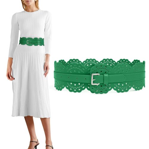 XZQTIVE Women Wide Belt For Dresses Vintage Chunky Belts Thick Leather Waist Belt With Prong Buckle XZQTIVE Women Wide Belt For Dresses Vintage Chunky Belts Thick Leather Waist Belt With Prong Buckle