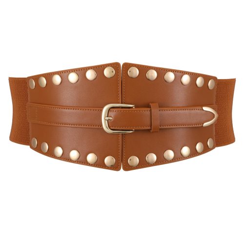 XZQTIVE Women's Wide Corset Dress Belts, Elastic Waist Belt for Dresses Punk Style XZQTIVE Women's Wide Corset Dress Belts, Elastic Waist Belt for Dresses Punk Style