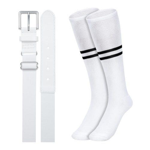 XZQTIVE Baseball Softball Socks and Belt Combo Set Adjustable Softball Socks and Elastic Belt for Kids Youth Adult XZQTIVE Baseball Softball Socks and Belt Combo Set Adjustable Softball Socks and Elastic Belt for Kids Youth Adult