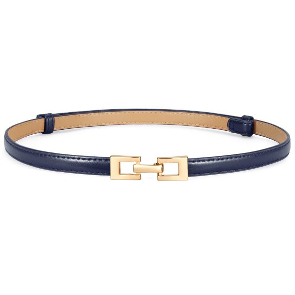 XZQTIVE Women's Thin Leather Belt – Adjustable Casual Office Belt for Dresses Jeans Pants – Gold Buckle, Multi-Color XZQTIVE Women's Thin Leather Belt – Adjustable Casual Office Belt for Dresses Jeans Pants – Gold Buckle, Multi-Color
